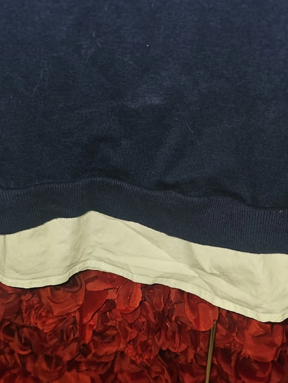 Justice Girls Navy Blue Cardigan w/ Attached Buttin Down Shirt Size 14